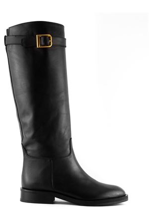 Black leather boot BLANDIN PARIS | B5609NERO